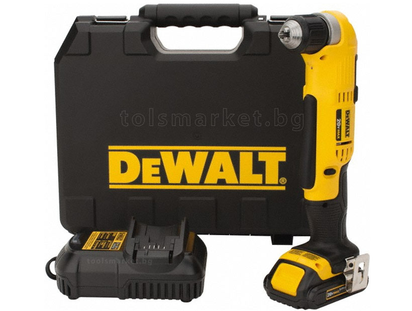 Ъглов акумулаторeн винтоверт/бормашина DeWALT DCD740C1 